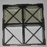 Mimic and Engraving mosaic tiles Mimic and Engraving mosaic polycarbonate with glass filled fibre tiles